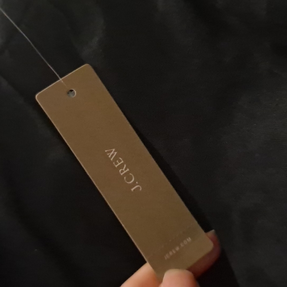 J.Crew Navy Ruffle 100% Linen Skirt 12P - Picture 4 of 6